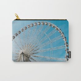 Great Britain Photography - London Eye Spinning Under The Blue Sky Carry-All Pouch