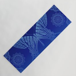 Baby Baby Blue Butterfly Yoga Mat