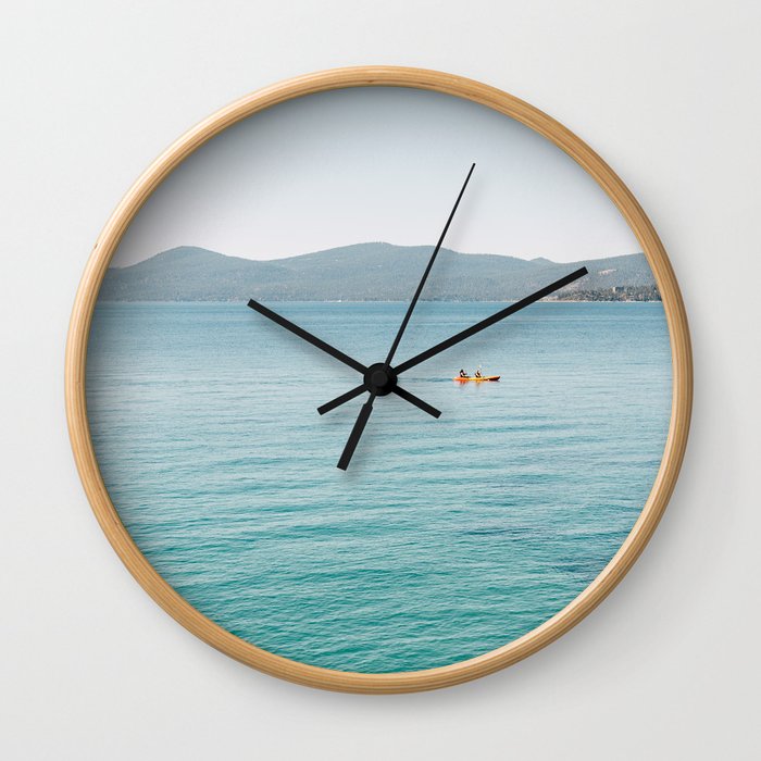 Summer Lake Day Wall Clock
