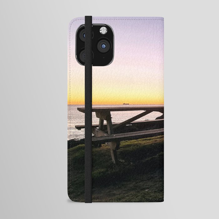 Bench at Dawn iPhone Wallet Case