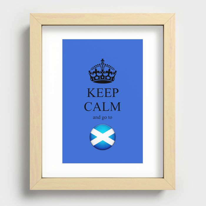 KEEP CALM Scotland Recessed Framed Print