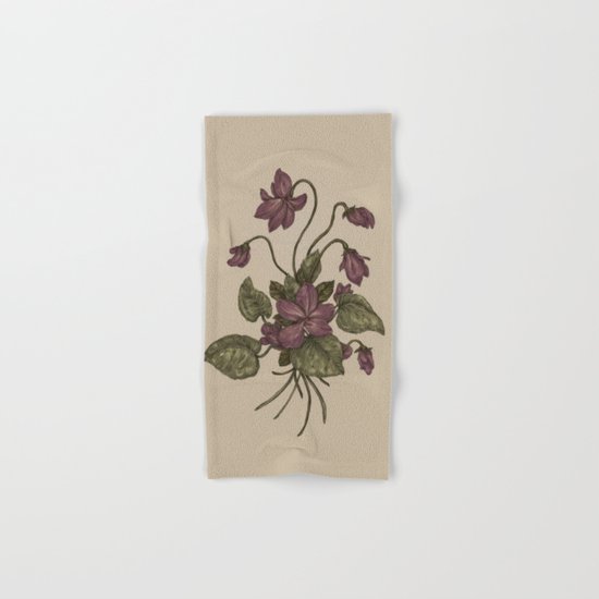 Violets Hand & Bath Towel
