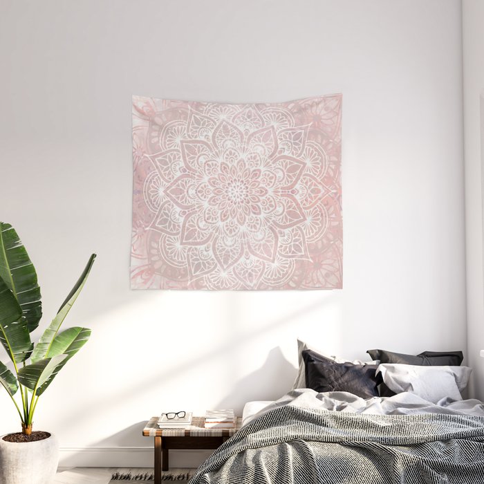 Pink and grey tapestry deals