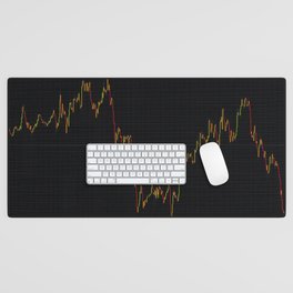 Japanese Candlestick Forex Stock Diagram Desk Mat