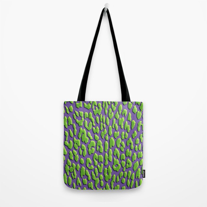 green leopard print bag