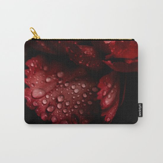Carnations with drops. Carry-All Pouch