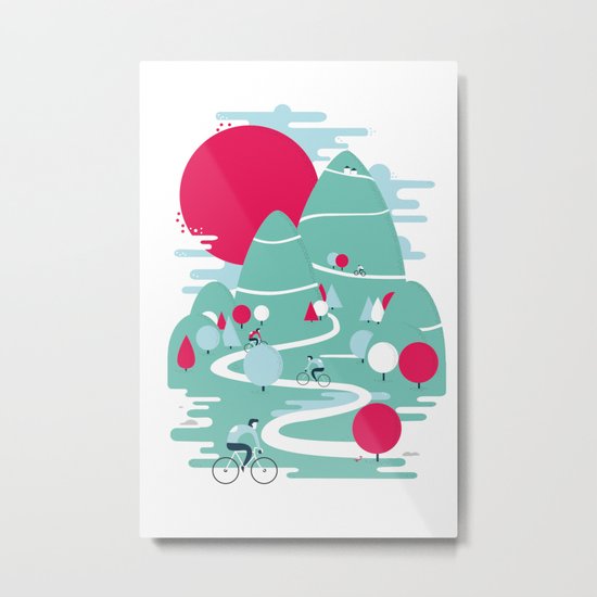 Le tour Metal Print