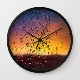 Summer Rain Wall Clock