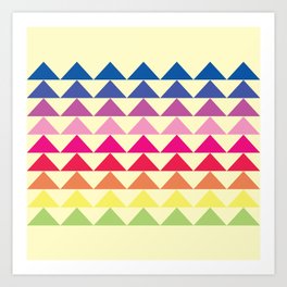 Those Damn Triangles  Art Print | Illustration, Pattern 