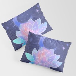 moon lotus flower Pillow Sham