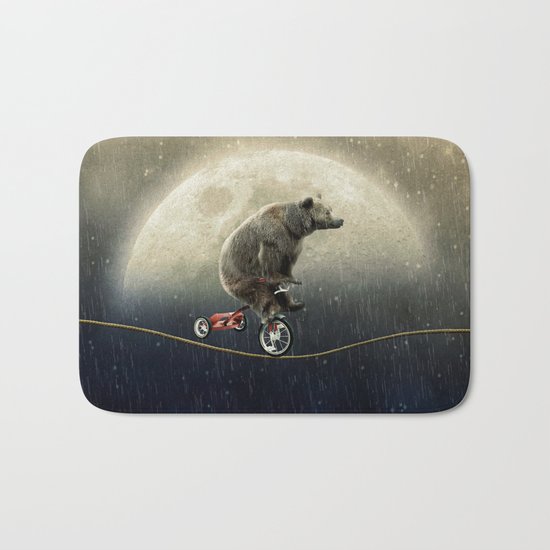 balancing act (under the weather) Bath Mat