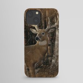 Deer - Birchwood Buck iPhone Case