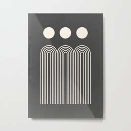 Minimal Geometric Shapes 58 Metal Print | Digital, Drawing, Black And White, Geometric, Curated, Shapes, Minimal 