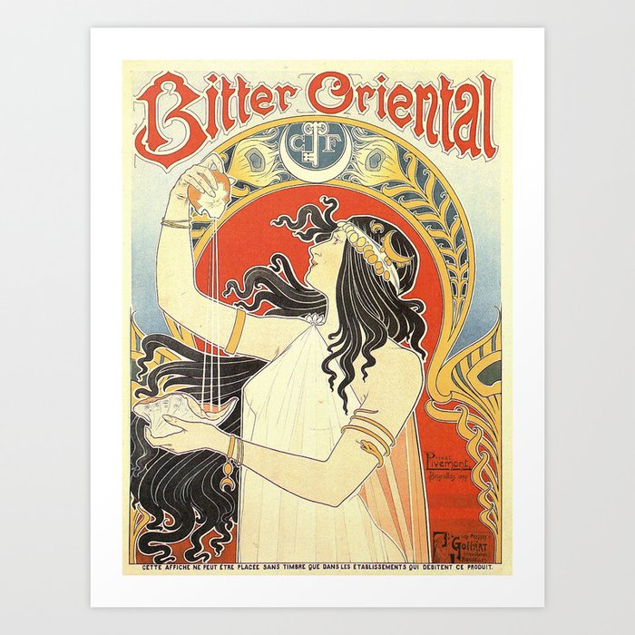 Vintage poster - Bitter Oriental Art Print