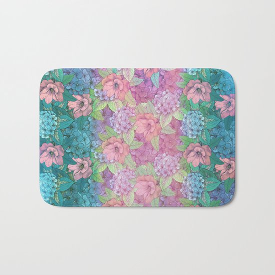 Summertime Flowers Bath Mat
