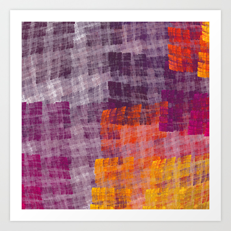 Abstract Fabric Designs 4 Duvet Covers Pillows Art Print By