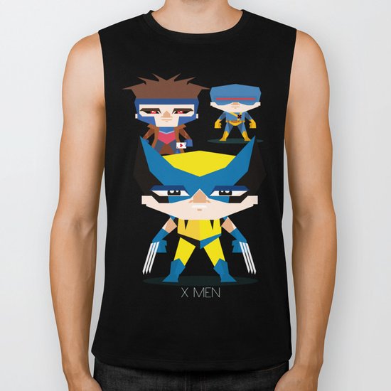 X Men fan art Biker Tank