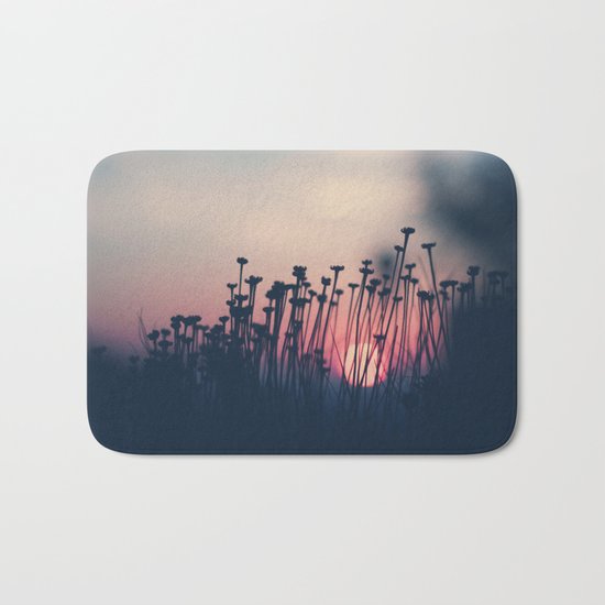 beach sunset Bath Mat