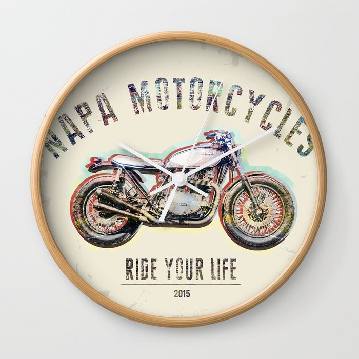 Napa Motorcycles Wall Clock