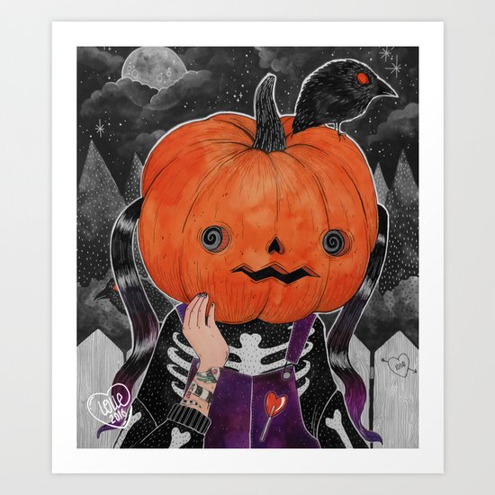 GOSH! I'M A PUMPKIN! Art Print