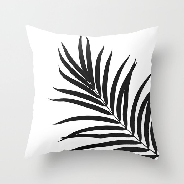 Tropical Palm Leaf #1 #botanical #decor #art #society6 Throw Pillow