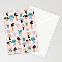 Pastel Mushrooms Stationery Cards