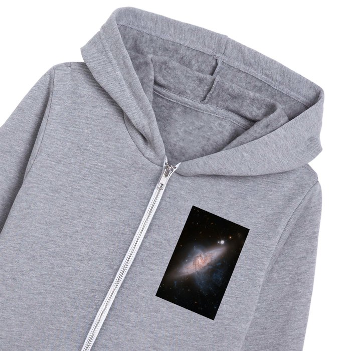 Hubble picture 52 : Alignment between galaxies : NGC 3314A AND NGC 3312 Kids Zip Hoodie
