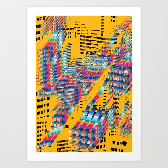 Fragmented Worlds IV Art Print
