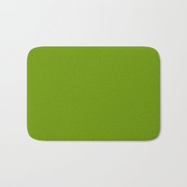 Solid Color LIME RIND Bath Mat | Digital, Green, Spring, Pattern, Grass, Minimalist, Basic, Modern, Garden, Graphicdesign 