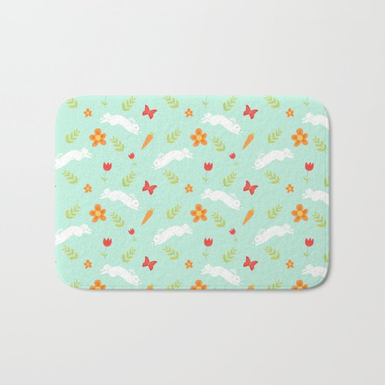 Happy Bunny Bath Mat