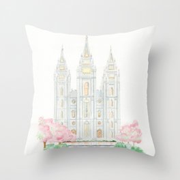 Salt Lake Temple  Throw Pillow