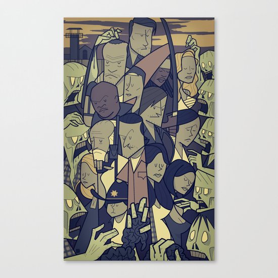 The Walking Dead Canvas Print