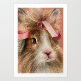 Pink Bunny Print Art Print