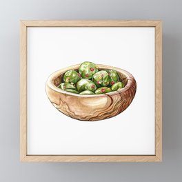Bowl of Olives Framed Mini Art Print
