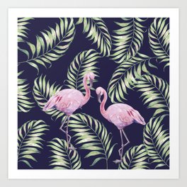 Flamingos #society6 Art Print
