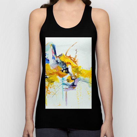 bright cat Unisex Tank Top