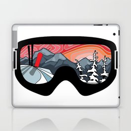 Snow Sport Sunset | Ski and Snowboard Series | DopeyArt Laptop Skin