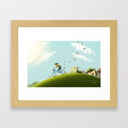 out of town Framed Art Print