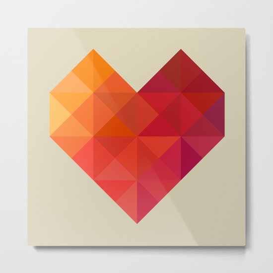 Heart Metal Print