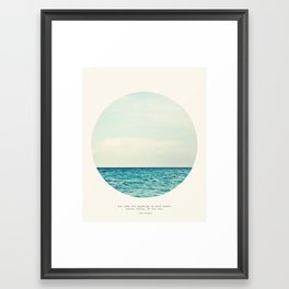 Salt Water Cure Framed Art Print