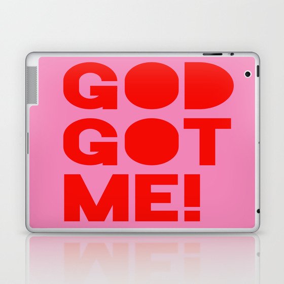 God Got Me! - Motivational Preppy Aesthetic Laptop & iPad Skin