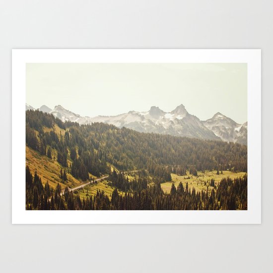 Road through the Mountains Art Print