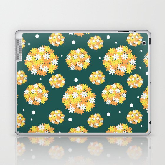 Floral Pattern Bright Petals Laptop & iPad Skin