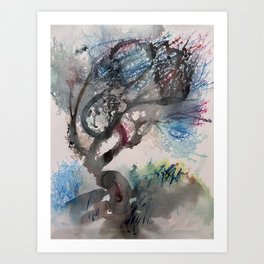moody tree Art Print