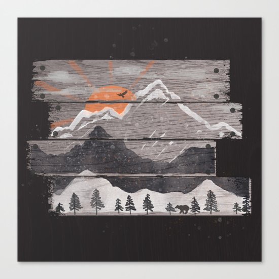 Into the Grey... Canvas Print