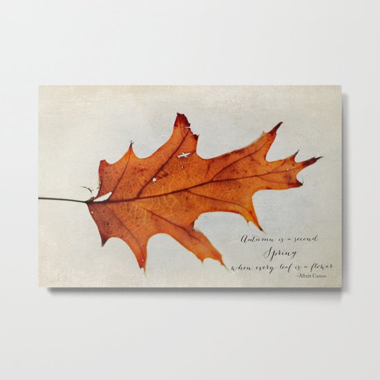 this autumn leaf Metal Print