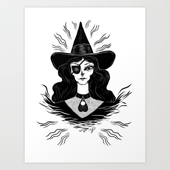 Spirit Dimension Witch Art Print