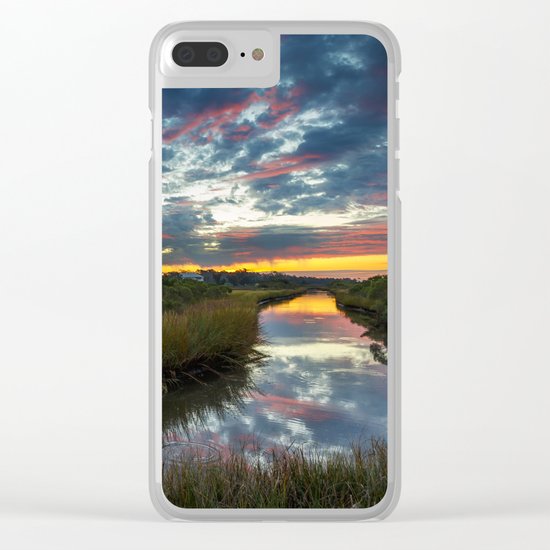 Mississippi Coastal Sunrise Clear iPhone Case