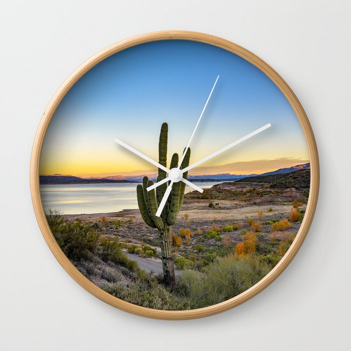 Cactus United States Wall Clock