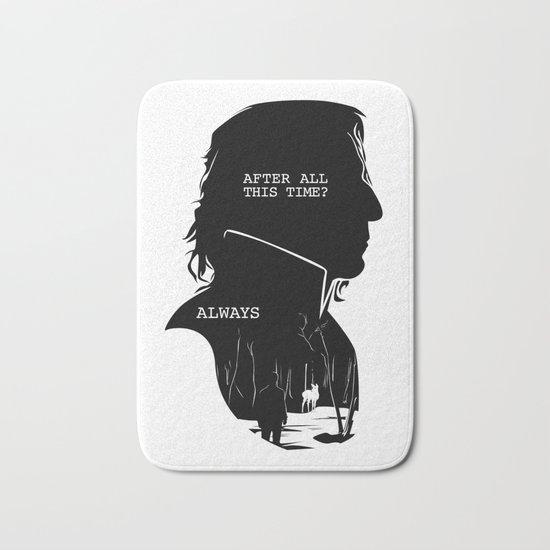 Snape - Quote Silhouette Bath Mat